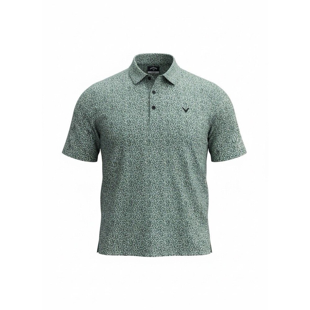 Callaway Men’s XXXL Green Print Golf Shirt NWT